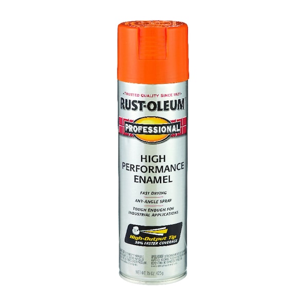 Rust-Oleum Spray Paint, Orange, Gloss, 15 oz 7555-838 | Zoro